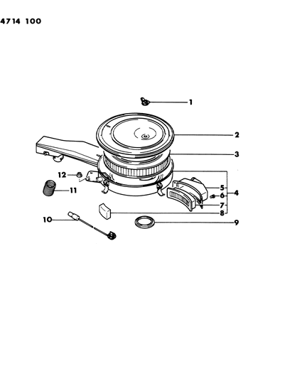 1984 Dodge Colt Air Cleaner Diagram 4 - Thumbnail