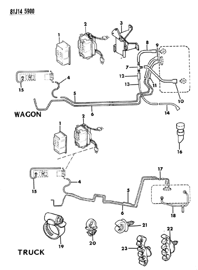 1986 Jeep Comanche Fuel Line Diagram 1 - Thumbnail