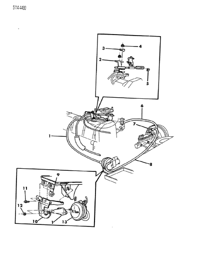 1985 Chrysler Executive Limousine Speed Control - Electro Mechanical Diagram 1 - Thumbnail