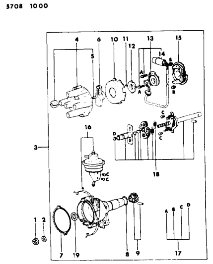 1986 Dodge Colt Distributor Diagram 3 - Thumbnail