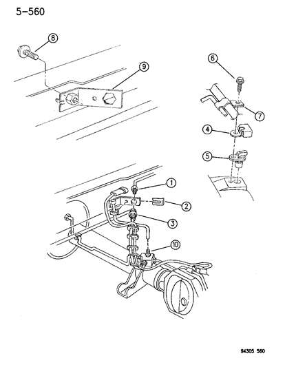 1994 Dodge Ram 2500 Lines & Hoses - Brake Diagram 2 - Thumbnail