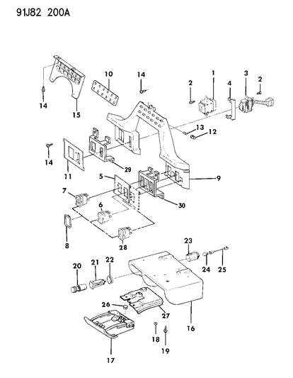 1991 Jeep Wrangler Defroster Switch Diagram for 56006861