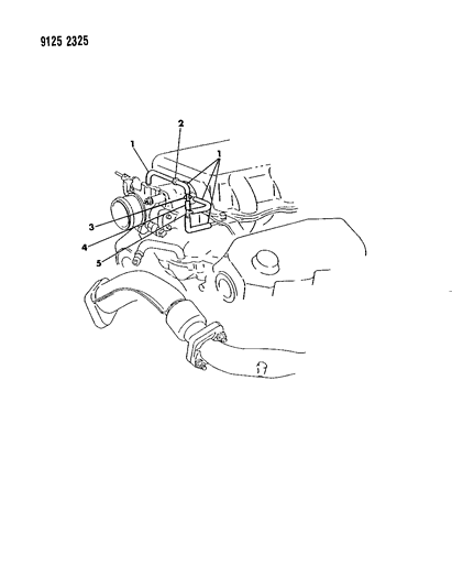 1989 Dodge Caravan EGR System Diagram 3 - Thumbnail