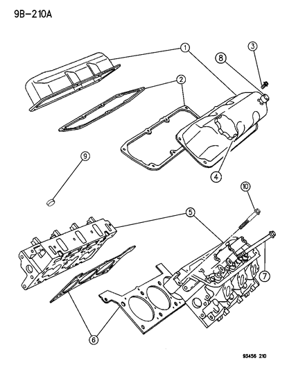 1994 Dodge Intrepid Cylinder Head Diagram 1 - Thumbnail