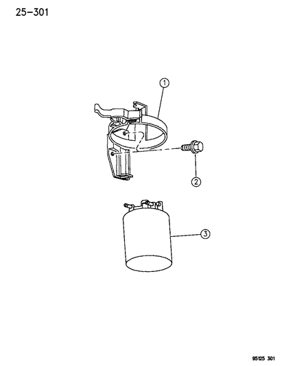 1995 Dodge Neon Vapor Canister Diagram for 4669596