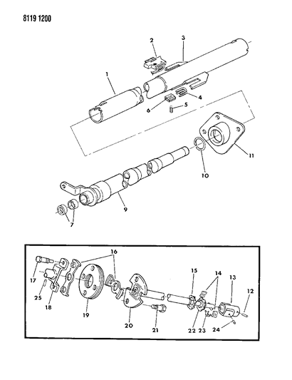 1988 Dodge Diplomat Seal, Shaft Coupling Body Diagram for 4443437