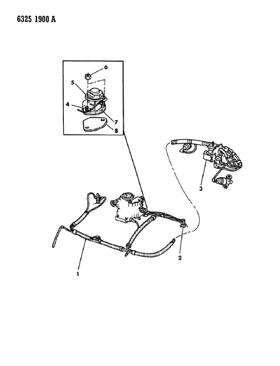 1987 Dodge Ram Van EGR System Diagram 1 - Thumbnail
