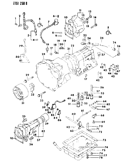 1987 Dodge Ram 50 O - Ring Diagram for MD951630