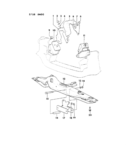 1986 Dodge Ram 50 Engine Mounting Diagram 3 - Thumbnail