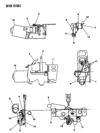 1990 Chrysler Imperial Deck Lid Power Pull Down Diagram