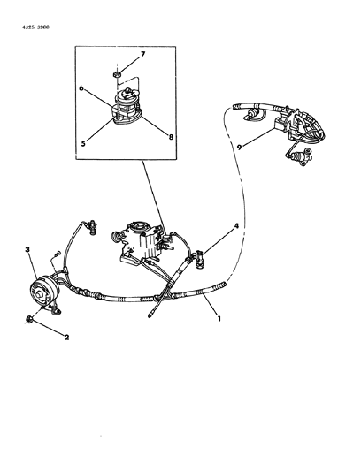 1985 Dodge Ram Wagon EGR System Diagram 3 - Thumbnail