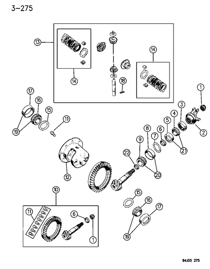 1994 Jeep Grand Cherokee Differential - Locking Diagram 2 - Thumbnail