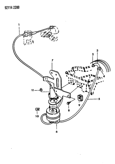 1992 Dodge Caravan Speed Control Diagram 2 - Thumbnail