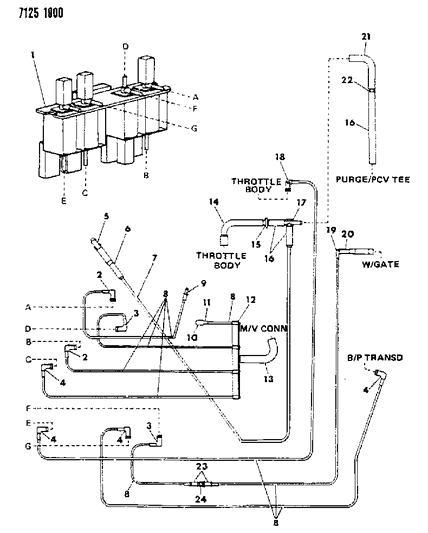 1987 Dodge Omni EGR System Diagram 4 - Thumbnail