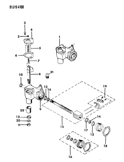 1986 Jeep Wrangler Gear - Steering Diagram 2 - Thumbnail