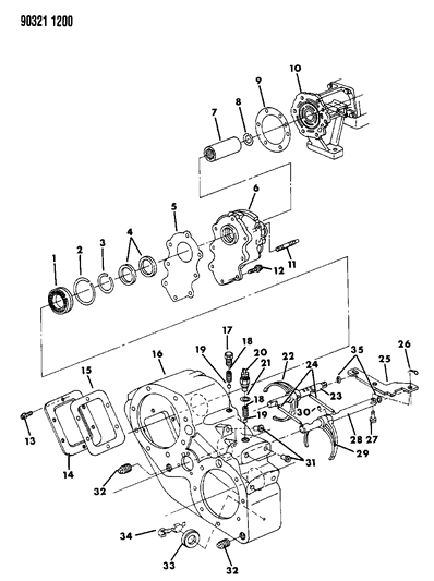 1990 Dodge W250 Plug, Rear Axle Cover , (1/2" Pipe Thread) Diagram for S0444588