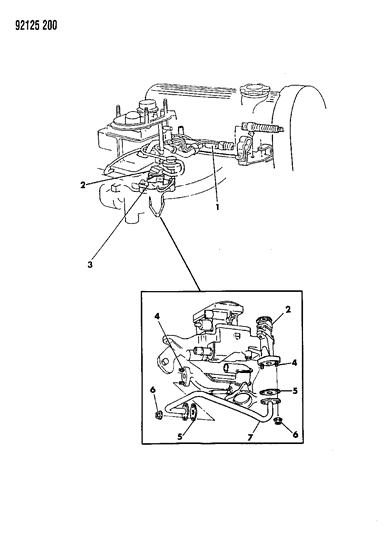 1992 Chrysler LeBaron GTC EGR System Diagram 1 - Thumbnail