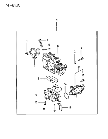 1996 Chrysler Sebring Coupe Throttle Body Diagram 3 - Thumbnail