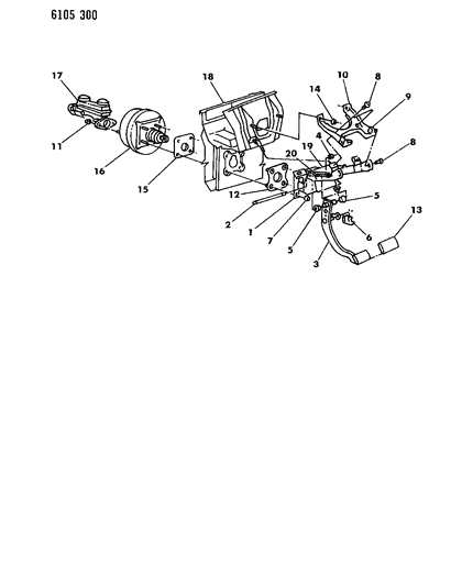 1986 Chrysler LeBaron Seal Plate Diagram for 3699447