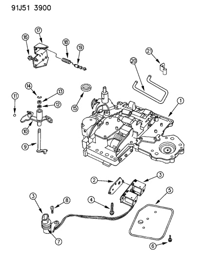 1993 Jeep Grand Wagoneer Valve Body Diagram 2 - Thumbnail