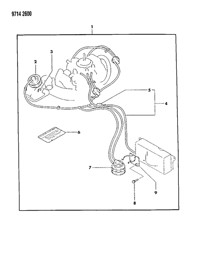 1989 Dodge Ram 50 High Altitude Conversion Package Diagram 1 - Thumbnail