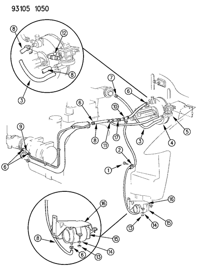 1993 Dodge Caravan Vacuum System Diagram