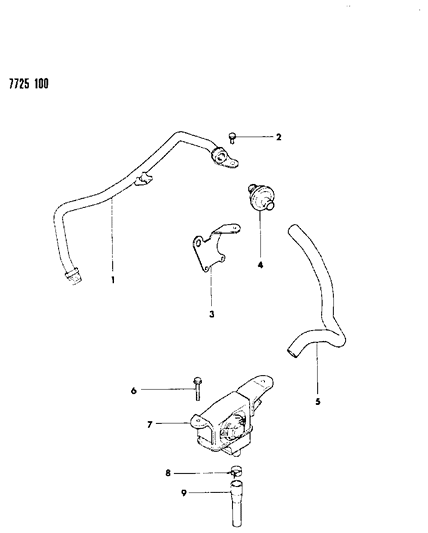 1987 Dodge Colt Secondary Air Supply System Diagram 1 - Thumbnail