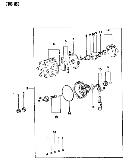 1987 Dodge Caravan Distributor Diagram 4 - Thumbnail