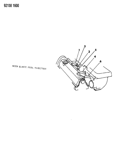 1992 Dodge Shadow Crankcase Ventilation Diagram 1 - Thumbnail