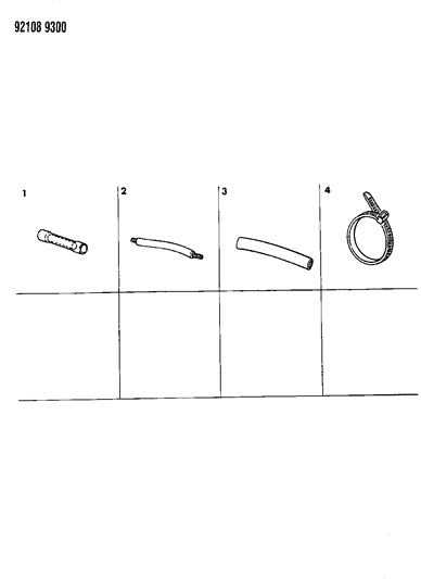 1992 Chrysler LeBaron GTC Wiring Harness Repair Crimp Pkg.-Fusible Link Pkg.-Heat Shrink Tube Diagram