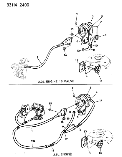 1993 Dodge Daytona Speed Control Diagram 2 - Thumbnail