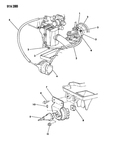 1989 Chrysler LeBaron GTC Speed Control Diagram 2 - Thumbnail