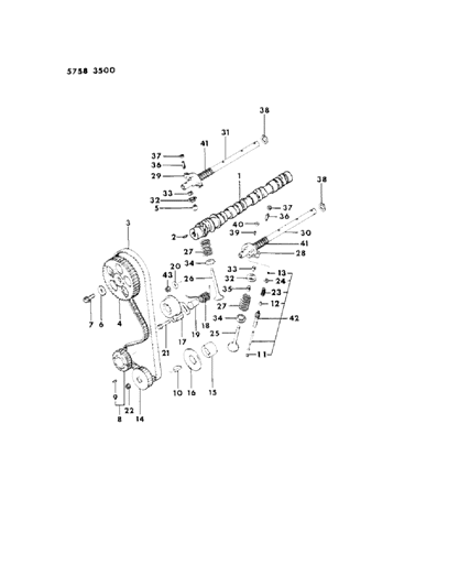 1985 Dodge Colt Nut, Flange (8Mm) , Up To 4/85 Diagram for MD090676