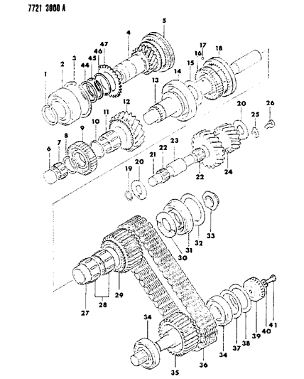 1987 Dodge Ram 50 O - Ring, Speedometer Sleeve (18) Diagram for MF520012