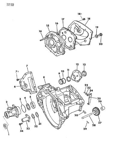 1985 Dodge Lancer Oil Retainer, Oil Feed Diagram for 5222256