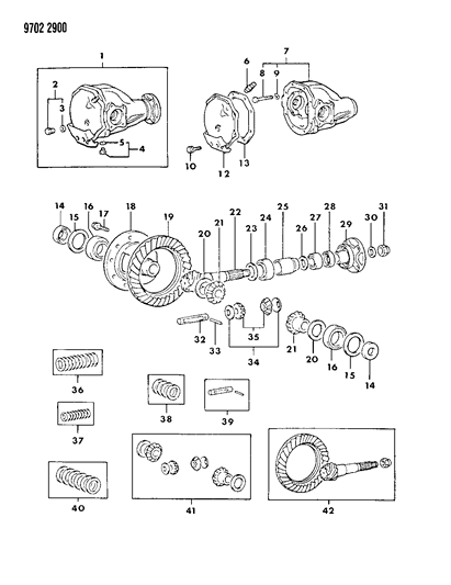 1989 Dodge Ram 50 Seal, Oil W/2.4L Engine Diagram for MB393883