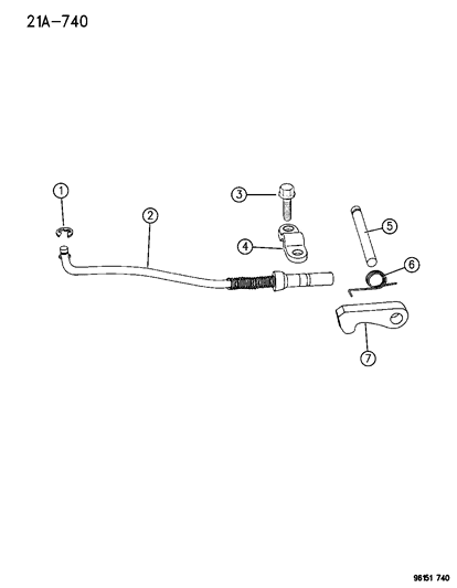 1996 Dodge Caravan Parking Sprag Diagram 1 - Thumbnail