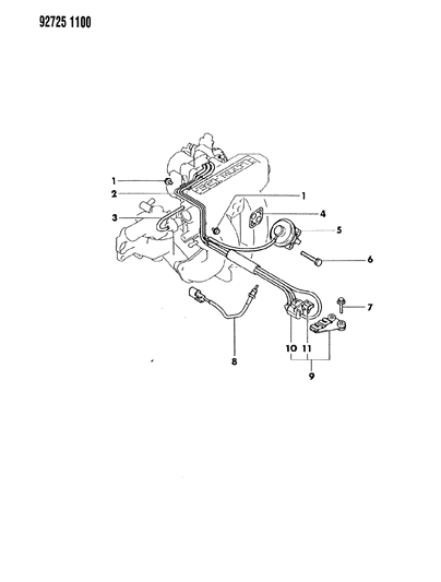 1993 Dodge Ram 50 EGR System Diagram 1 - Thumbnail
