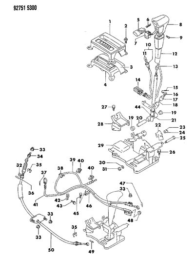1992 Dodge Colt Bezel Nut, Front Upper Diagram for MS440522
