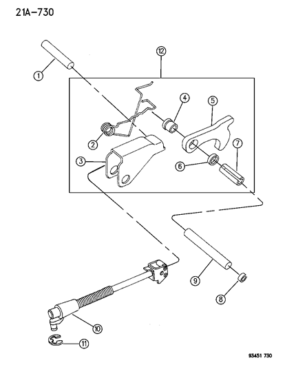 1994 Dodge Intrepid Parking Sprag Diagram