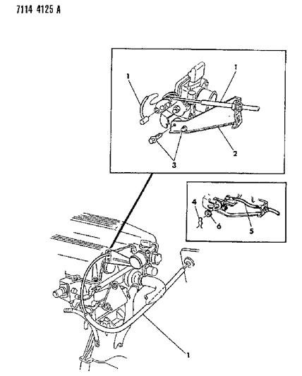 1987 Dodge Lancer Throttle Control Diagram 4 - Thumbnail