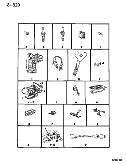 1995 Dodge Spirit Switches Diagram