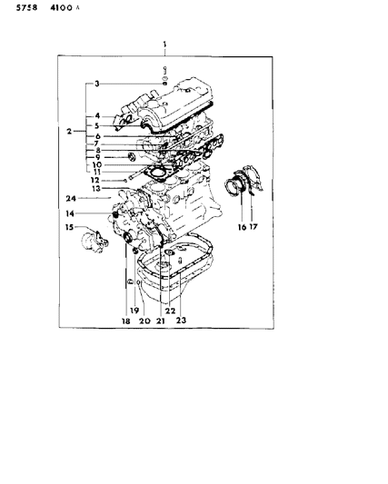 1986 Dodge Colt Engine Gasket Sets Diagram 3 - Thumbnail