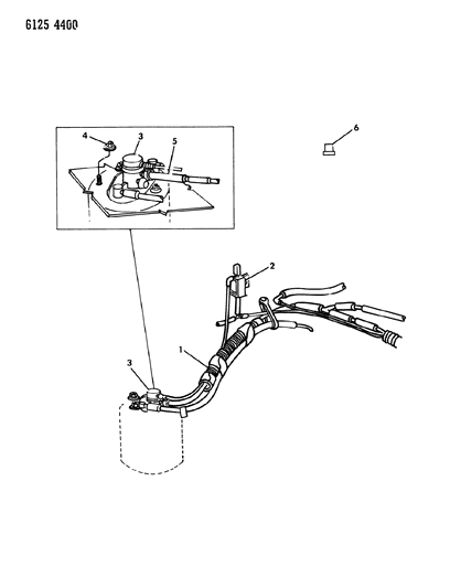 1986 Chrysler LeBaron Base Vapor Canister Diagram 2 - Thumbnail