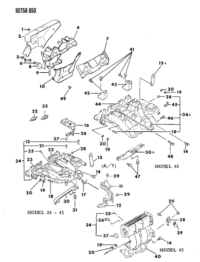 1990 Dodge Colt Joint (Undersize And California) 4-Portion Diagram for MD026761