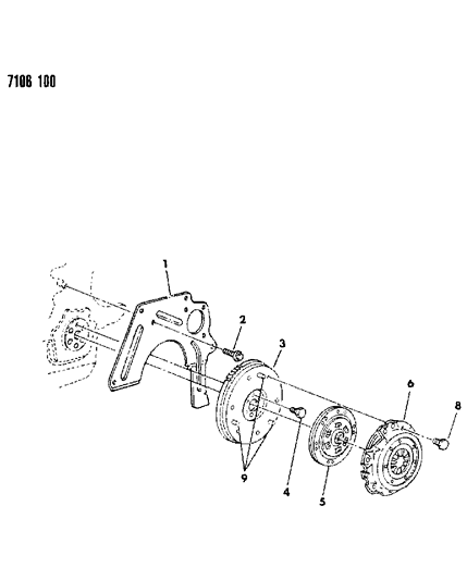 1987 Chrysler LeBaron GTS Clutch Diagram