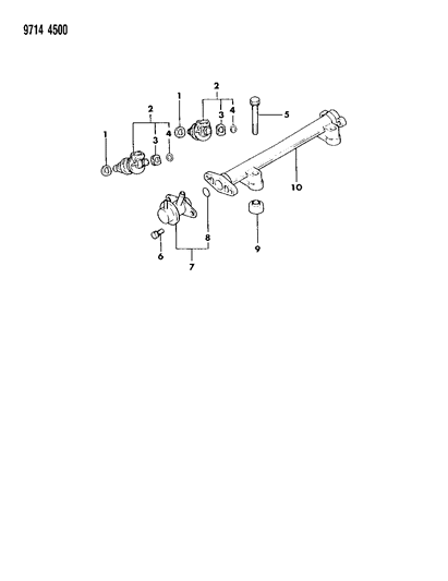 1989 Dodge Colt Fuel Rail Diagram 2 - Thumbnail