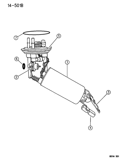 1995 Dodge Neon Gauge Diagram for 4897415AA