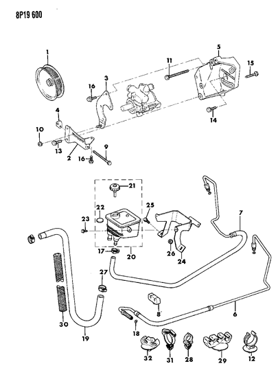 1991 Dodge Monaco Nut Diagram for 11501889