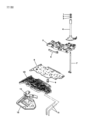 1985 Chrysler Executive Limousine Valve Body Diagram 1 - Thumbnail
